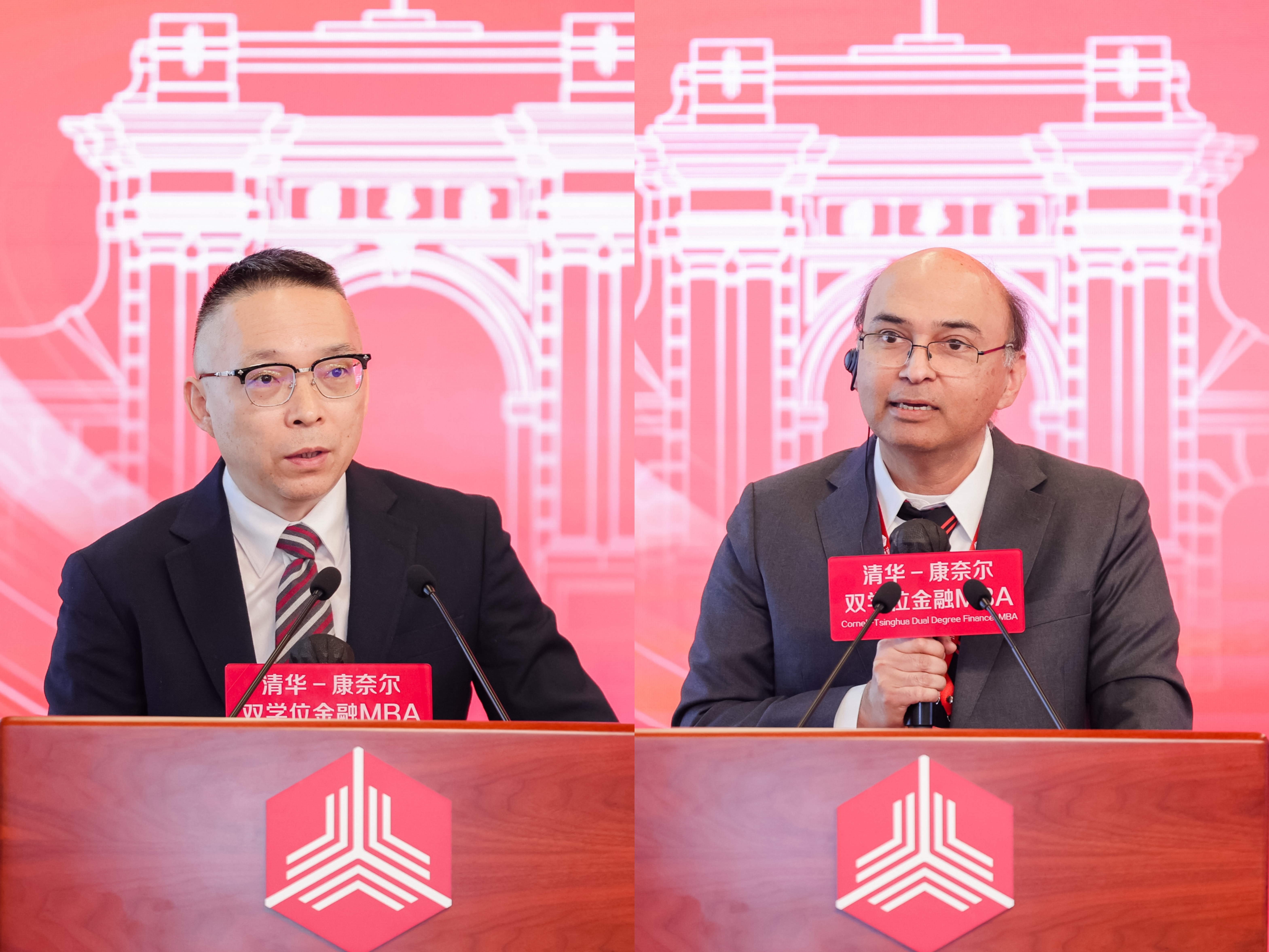 20250330-清康MBA创新发展论坛隆重举办-金融学院-图为焦捷（左）、维夏尔·高尔（右）.jpg