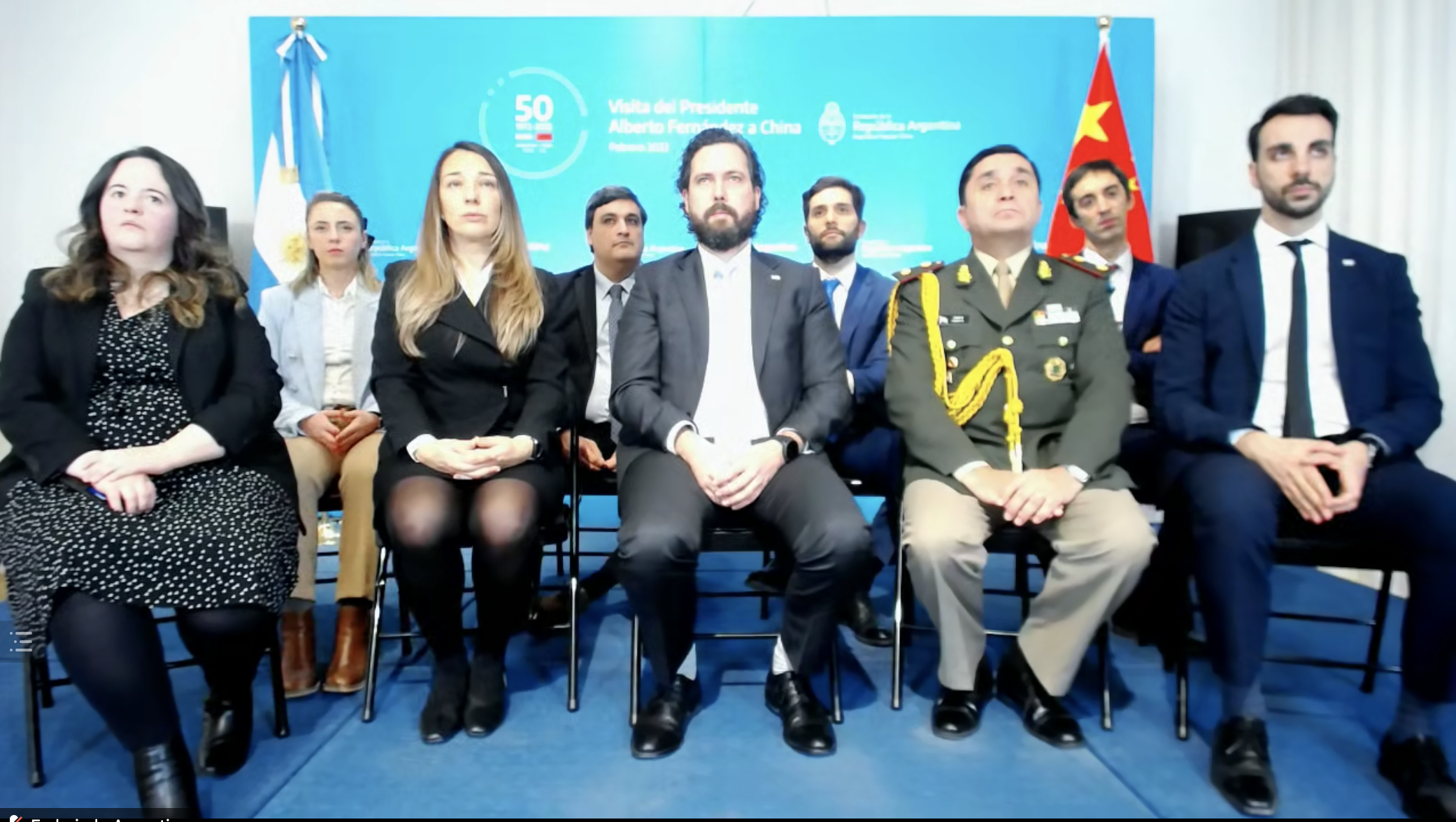 20220204-阿根廷总统阿尔韦托·费尔南德斯心博在线登录入口名誉教授聘任仪式-刘书田-使馆全体官员出席仪式png