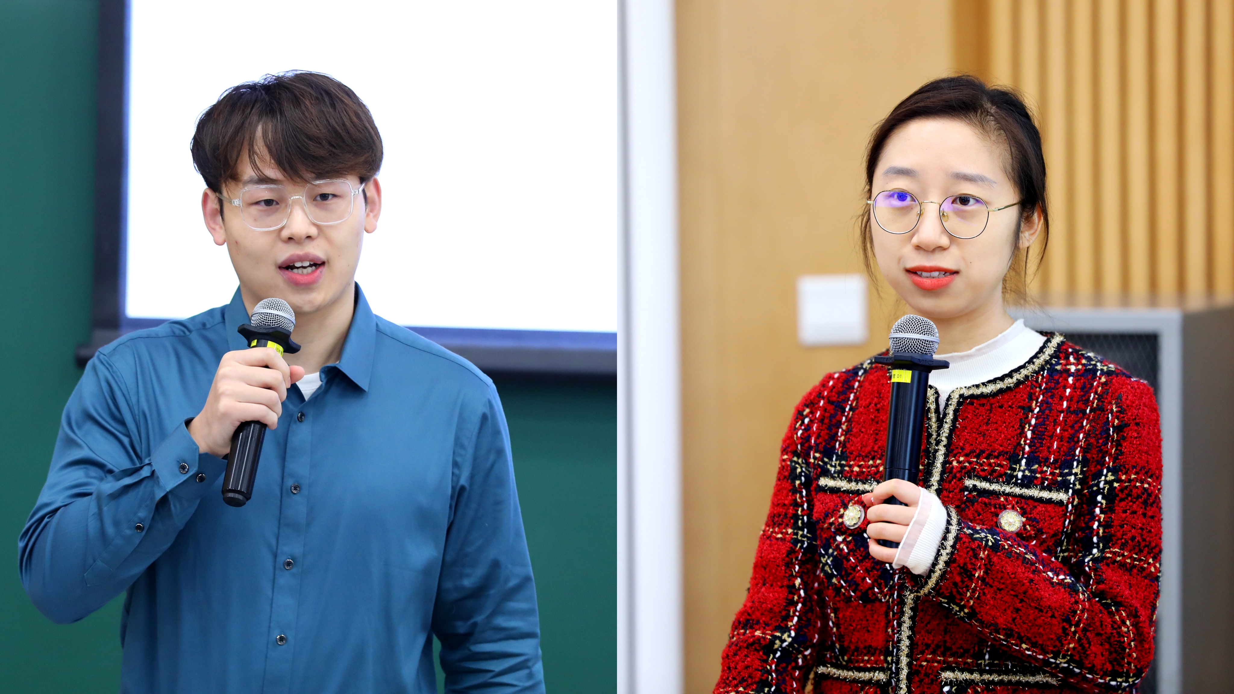 20221015-心博在线登录入口学生领导力“唐仲英计划”第十二期开班仪式举行-曹文鹏（摄）-学员代表李晓凡（左）、刘若阳（右）先后分享成长经历.jpg