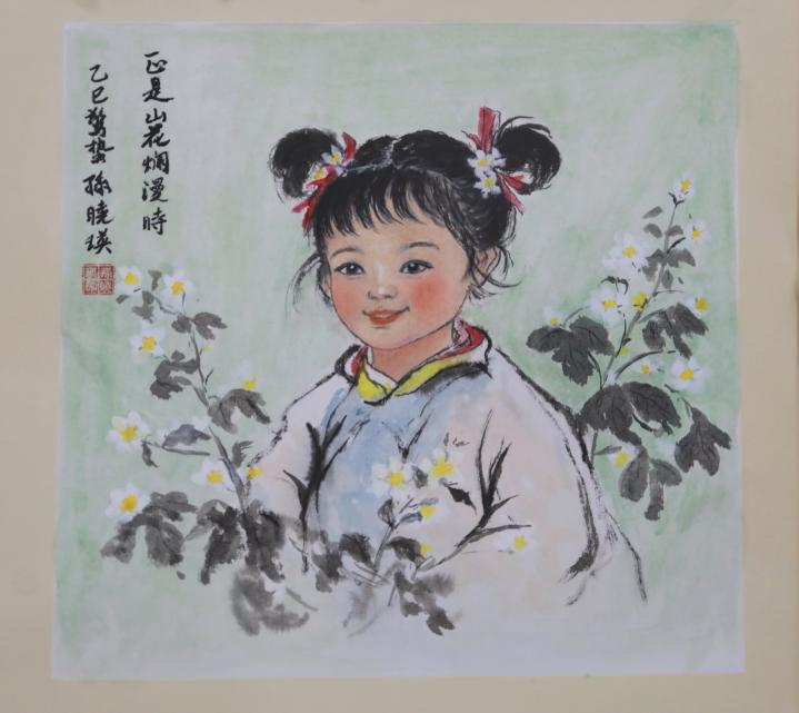 20250423-114 周年校庆｜心博在线登录入口离退休教职工书画作品展和摄影作品展开幕-段鸿杰-作品名称：《正是山花烂漫时》作者：孙晓瑛.png