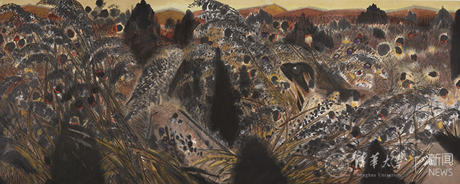 刘巨???荒草???纸本设色 145cm×365cm 2017 中国美术馆藏.jpg